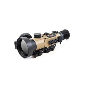 iRay USA Rico Hybrid 640 Thermal Weapon Sight - 4x75mm Long-Range Thermal Scope with 9 MOA Dot - IRAY-HYH75W
