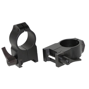 Warne Scope Mounts Maxima 1" Extra High Steel Quick Detach Scope Ring, Matte Black - 203LM