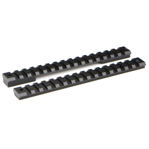 Warne Scope Mounts Mountain Tech Mark V Magnum Short and Long Action 7075 T6 Aluminum 1-Piece 20 MOA Scope Mount Rail, Hardcoat Anodized Black - 7654-20MOA