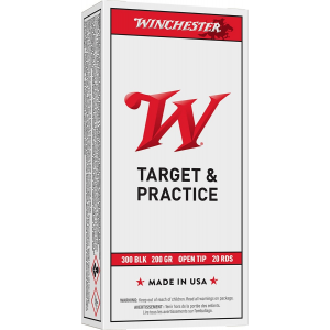 WINCHESTER Usa 300blk 200gr Fmj-ot Sub Sonic Ammunition - 20rds - Usa300blkx