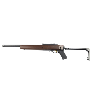 Samson Manufacturing B-TM Folding Stock Fits Ruger 10/22 Black/Walnut - Elegant and Functional Folding Stock for Ruger 10/22 - 10-00046-03