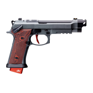 Beretta Pistol 92XI Gara W/ Gray / Red G10 Grip 9mm 5.1" 22rd Pistol - J92XFMSA21CAV