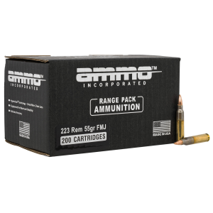 Ammo Inc 55gr .223 Rem FMJ Ammo, 200rd - 223055FMJ-A200