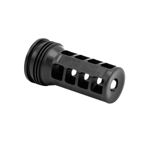 Improve Control with Huxwrx Safety Co QD Muzzle Brake 5/8"-24 tpi for HX-QD ELR - Black - 1646