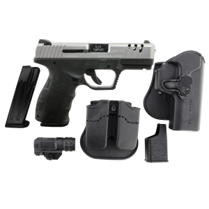 SAR USA SAR9 CX 9mm 4" 15rd Pistol, Black/ SS - SAR9CXST