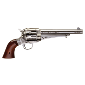 Taylors & Company 1875 Army Outlaw .44-40 Winchester Revolver 7.50" 6rds, White Engraved - 550394