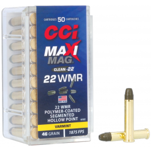 CCI Maxi Mag 46 Gr Shp 22 Wmr Ammo, 50 Rds/box