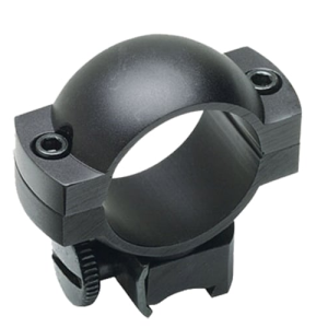 Redfield 1" High Aluminum 2-Piece Scope Ring, Matte Black - 47316