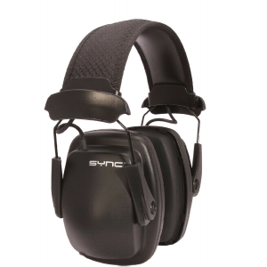 Howard Leight Sync Stereo 25 dB Hearing Protector Electronic Earmuff, Black - 1030110