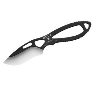 Buck Packlite Skinner, Blackpowder Coated Finish, Sheath - 0143BKSB