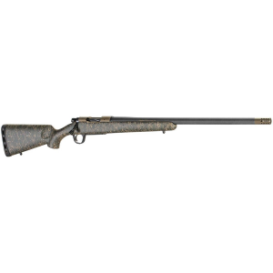 Christensen Arms Ridgeline 300 Win Mag 26" 3rd Bolt Action Rifle w/ Threaded Barrel, Bronze/Green Webbing - 801-06034-00 - 