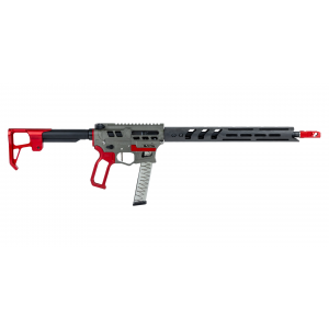 LEAD Star Arms Prime 16" Stainless Steel Pcc 9mm Ar-9 Rifle, Gunmetal W/ Red Accents 810055794966 LSA-PGUNRED9