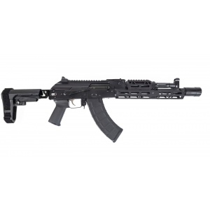 PSA Gf4 Ak-104 Side Folding Pistol W/ Extended Rail, Sba3 Brace, Hinged Dust Cover, And Chf Cl Barrel, Black