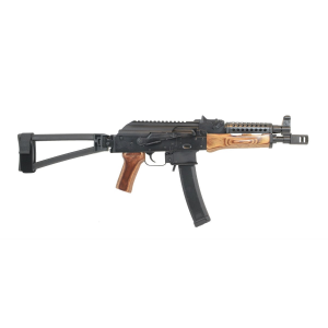 PSA Ak-v 9mm Triangle Folder Pistol With Cheese Grater Upper Hand Guard, Nutmeg