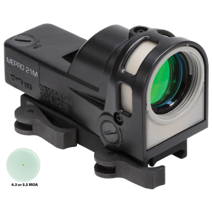 Meprolight MEPRO M21 1x30mm Day/Night Self Illuminated Reflex Sight, 5.5 MOA Dot - ML62631