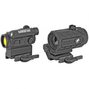 American Defense DUO Red Dot Sight 2 MOA Magnifier Combo - RD-T1-CO-3X