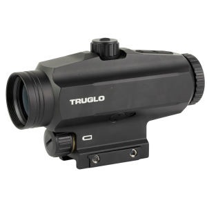 Truglo PR3 Prism, Red Dot, 1x32mm, 6 MOA Red Dot with Outer Ring, Black, Includes Lens Covers