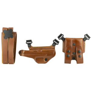 Galco Miami Classic Shoulder Holster, Fits S&W M&P and M&P Compact, Right Hand, Tan Leather