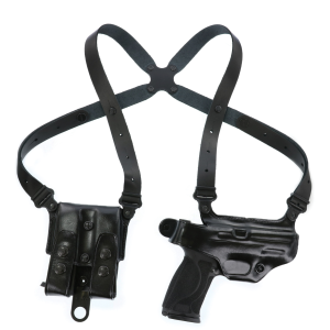 Galco Miami Classic II Glock 43X Leather Shoulder Holster Right, Black - MCII652B