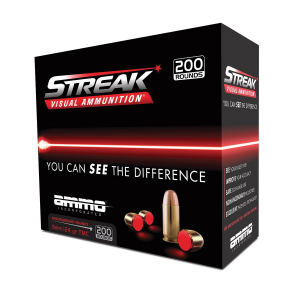 o Inc STREAK Red 9mm 124 Grain TMC 200rds Ammo