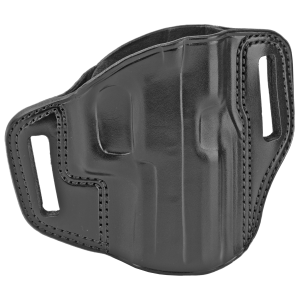 Galco Combat Master Belt Holster, Fits Sig Sauer P320C 9/40, Right Hand, Black Leather