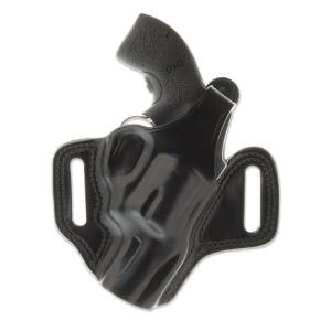 Galco Fletch S&W L Frame Leather OWB Holster Right, Black - FL104B