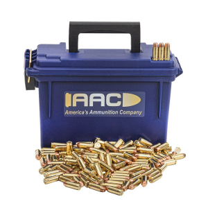  10mm Auto 180 Grain FMJ 250rd With AAC Blue 30 Cal Can Ammo