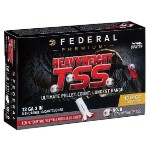 Federal HEAVYWEIGHT TSS, 12ga ,3", 1 3/4oz, #9 ,Turkey Load-PTSSX193F 7