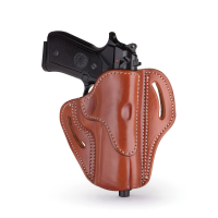 1791 Gunleather BH2.4 Right Hand Sig P320 OWB Open-Top Multi-Fit Holster, Classic Brown - BH2.4-CBR-R