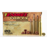 Barnes Bullets VOR-TX 130 gr Tipped TSX Boat Tail .270 Win Ammo, 20/box - 21524