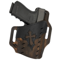 Versacarry Underground Guardian Arc Angel Size 3 Right Hand Glock 42/43 OWB Holster, Distressed Brown - UGA3BRN