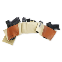 Galco Underwraps Sig P365 Leather/Nylon Belly Band Ambidextrous X-Large, Khaki - UWKHXL2