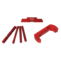 Cross Armory 3-Piece Upgrade Kit for Glock 17/19/22 Gen4 -Red Anodized Precision - CRG4OKRD