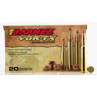 Barnes Bullets VOR-TX 225 gr Tipped TSX Boat Tail .338 Win Mag Ammo, 20/box - 21542