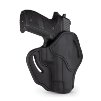 1791 Gunleather BH2.3 Right Hand Glock 17 OWB Open-Top Multi-Fit Holster, Stealth Black - BH2.3-SBL-R