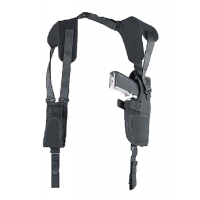 Uncle Mike's Pro Pak Size 1 Right Hand 3" to 4" Medium Autos Vertical Shoulder Holster, Textured Black - 75011