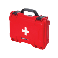 Nanuk 909 NK-7 Resin First Aid Case - Durable Red Emergency Kit Container - 909-FSA9