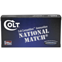 DoubleTap Colt National Match 10mm Ammunition, 50 Rounds FMJ 180Gr - 10M180FMJCT