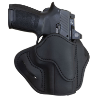 1791 Gunleather Optic Ready H&K VP9SK/FN 509 Leather OWB Holster Left 2.4S, Black - ORBH24SSBLL