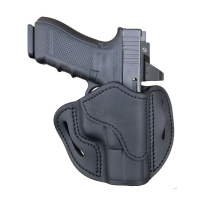 1791 Gunleather Optic Ready Glock 17/Springfield XD9 Leather OWB Holster, Black - ORBH21SBLL