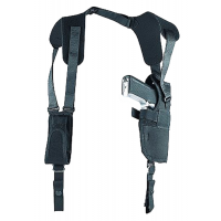 Uncle Mike's Sidekick Size 5 Right Hand 4.5" to 5" Large Autos Vertical Shoulder Holster, Textured Black - 83051