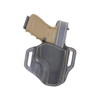 Versacarry Trooper Beretta 92FS Leather OWB Holster Right 01, Black/Gray - TR32112