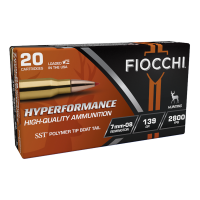 Fiocchi Hyperformance 7mm-08 Remington 139gr SST Polymer Tip BT Ammo, 20rds - 7MM08HSA