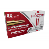 Fiocchi Hyperformance .308 Win 168gr BTHP Match King Ammo, 20rds - 308MKB