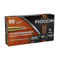 Fiocchi Hyperformance 30-06 Springfield 180gr SST Poly-Tip BTHP Ammo, 20rd - 3006HSC