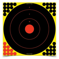 Birchwood Casey Shoot-N-C 17.25" Self-Adhesive Bullseye Target, 480 Pasters, 12/pack - 34186