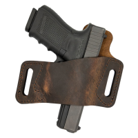 Versacarry Protector S1 Size 2 Right Hand Outside the Waistband Holster, Distressed Brown - WBOWB22