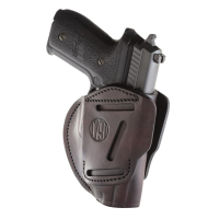 1791 Gunleather 3-Way Glock 17/H&K VP9 Leather IWB/OWB Ambi Holster 05, Signature Brown - 3WH5SBRA