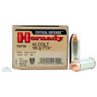 Hornady 45 Colt 185gr FTX Critical Defense Ammunition 20rds - 92790