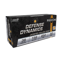 Fiocchi Defense Dynamics .38 Special 158gr Jacketed Hollow Point Ammo, 50rds - 38B